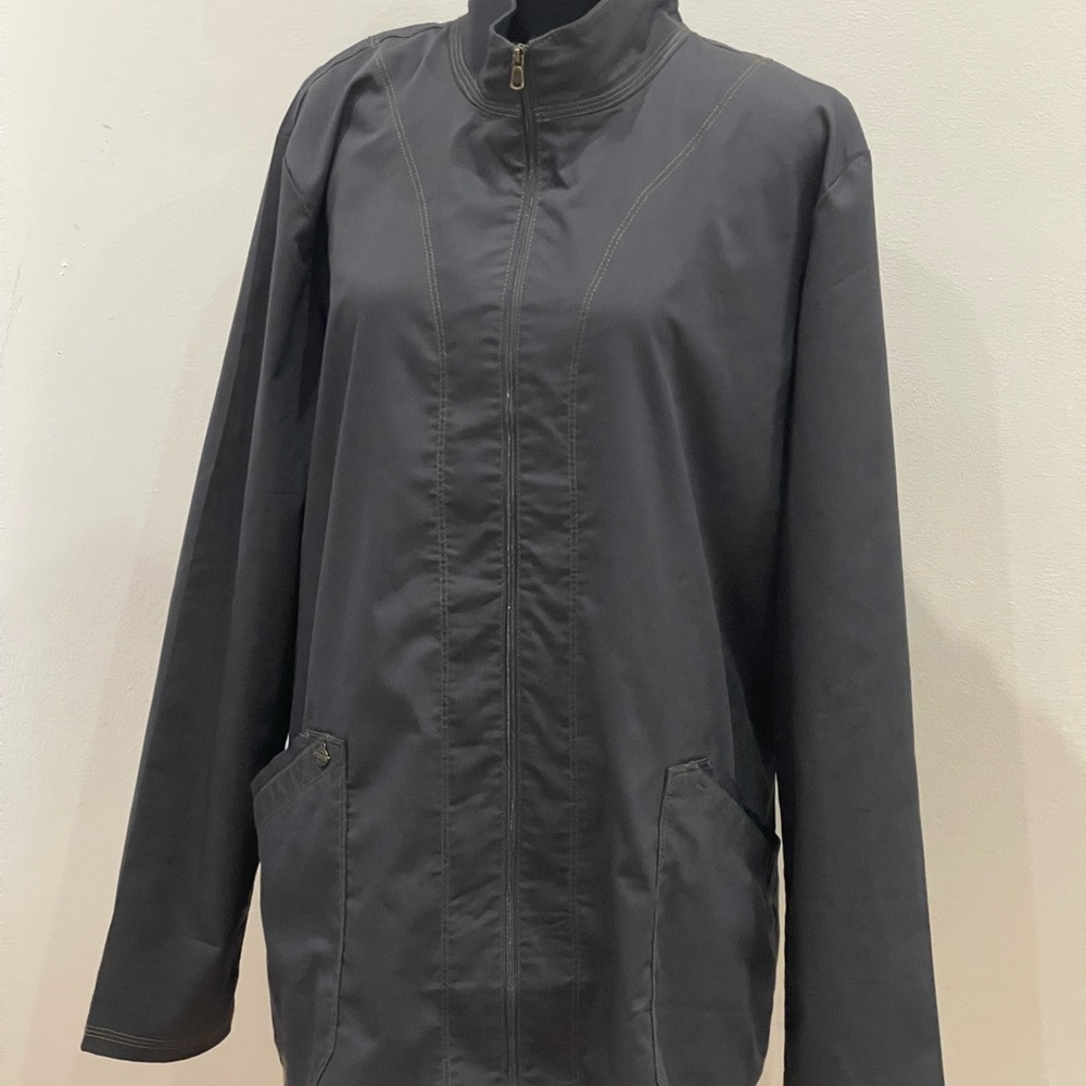 Dickies XL Pewter Lightweight Full Zip with Pockets - Picture 3 of 7